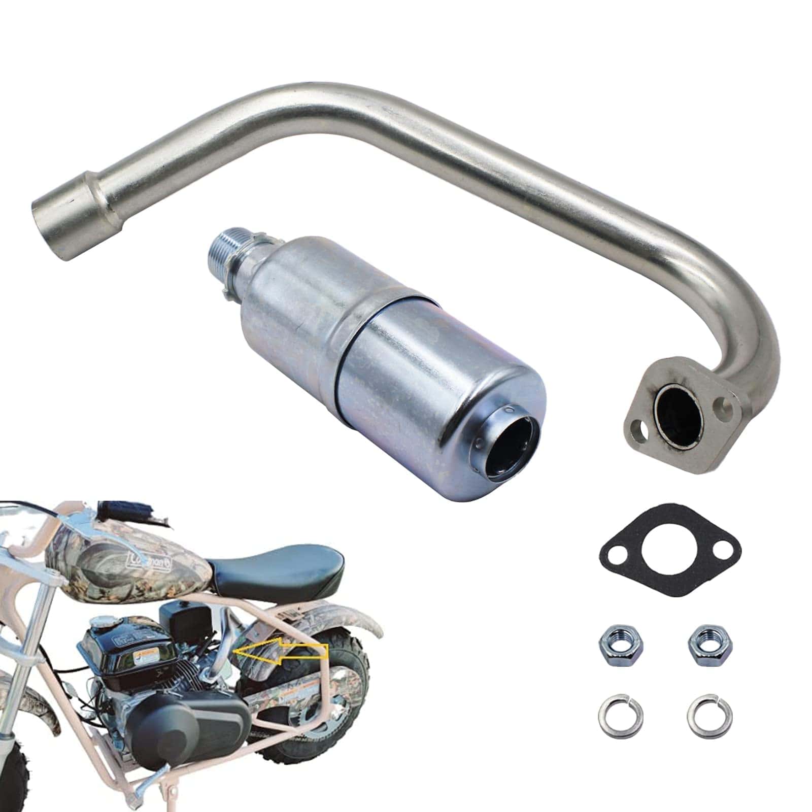 Escape mejorado con silenciador para Coleman CT200U BT200X