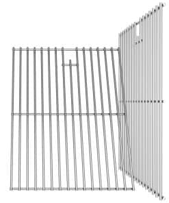 jkxoo 2Pack 17 Pulgadas Parrilla de Acero Inoxidable para