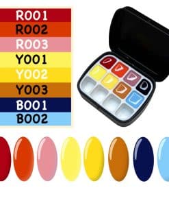 Gel Avanzado para Pintura de Uñas YJMyujimi, Kit de 8