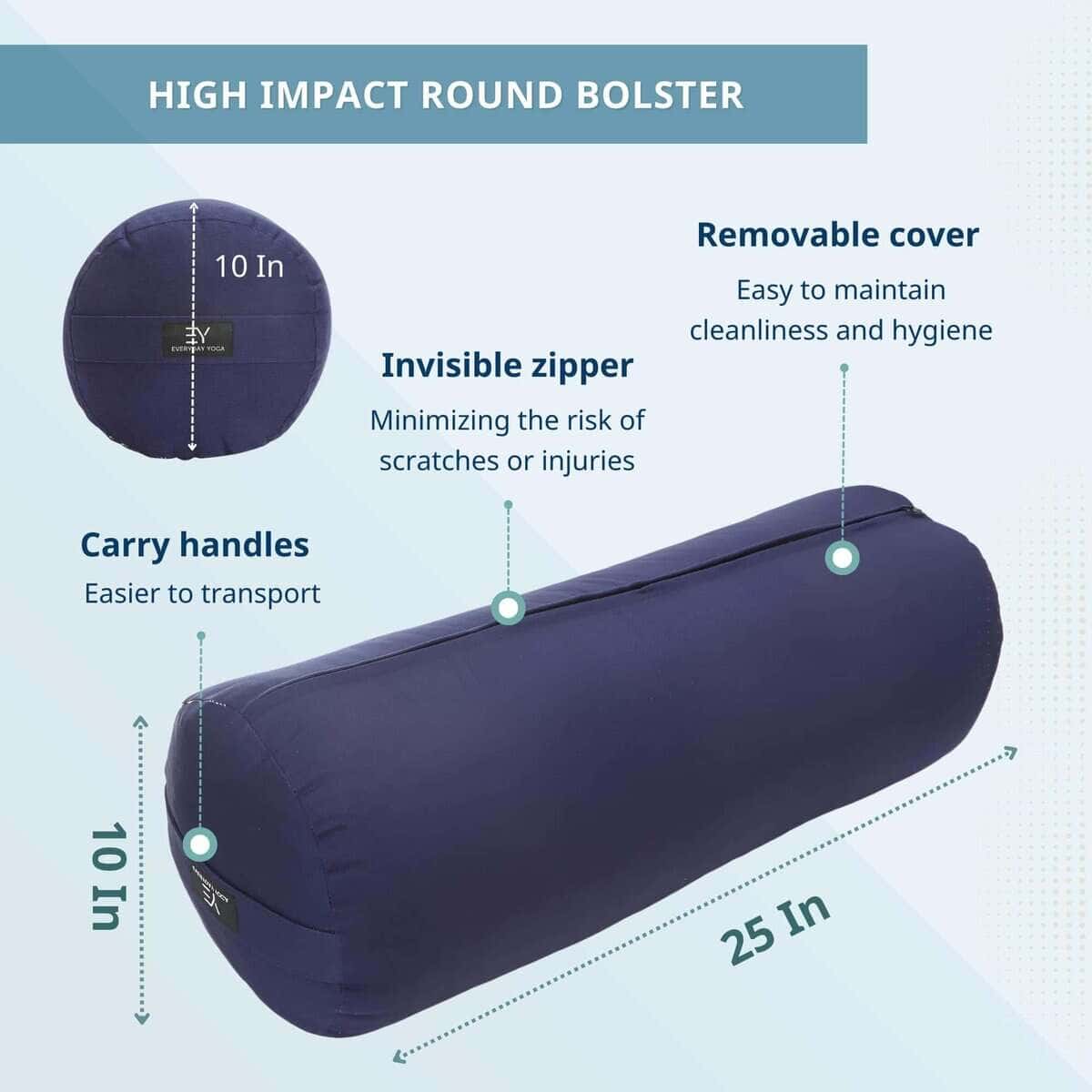 Almohada de meditación rectangular para yoga -Ciruela - Imagen 4