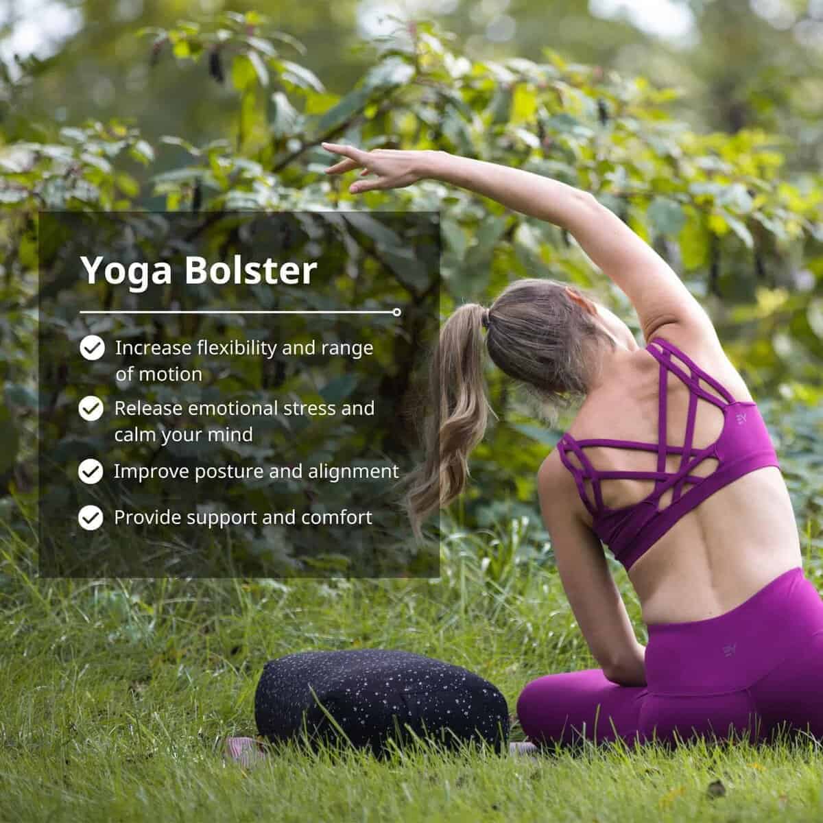 Almohada de meditación rectangular para yoga -Slate - Imagen 7