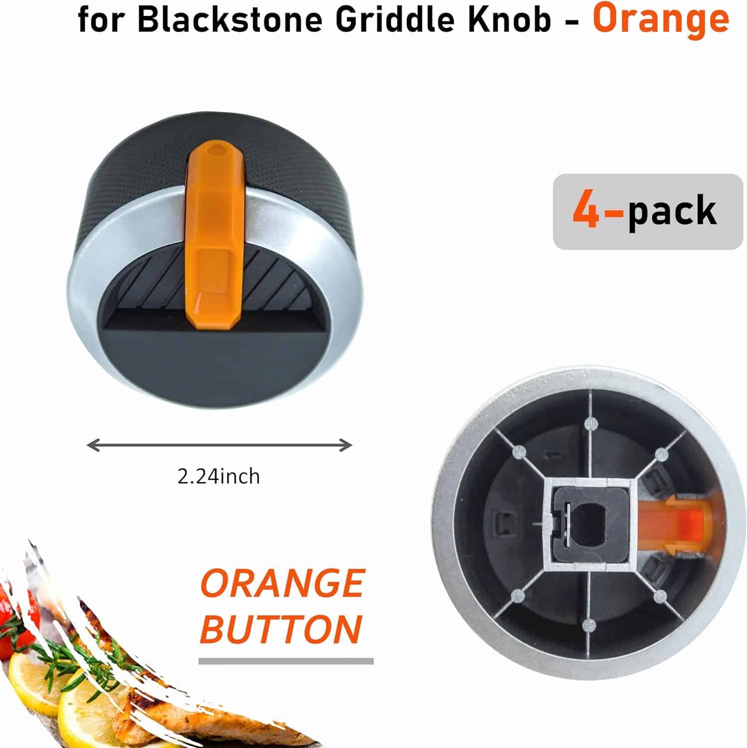 Perilla naranja para Parrilla Blackstone de Walmart, - Imagen 3