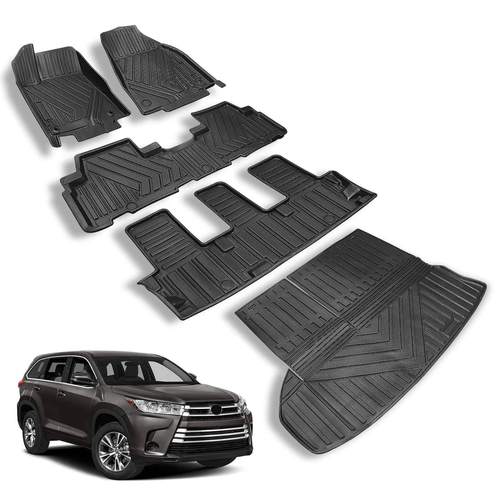 Tapetes de Suelo para Auto Shvgen Fit 2014-2019 Toyota
