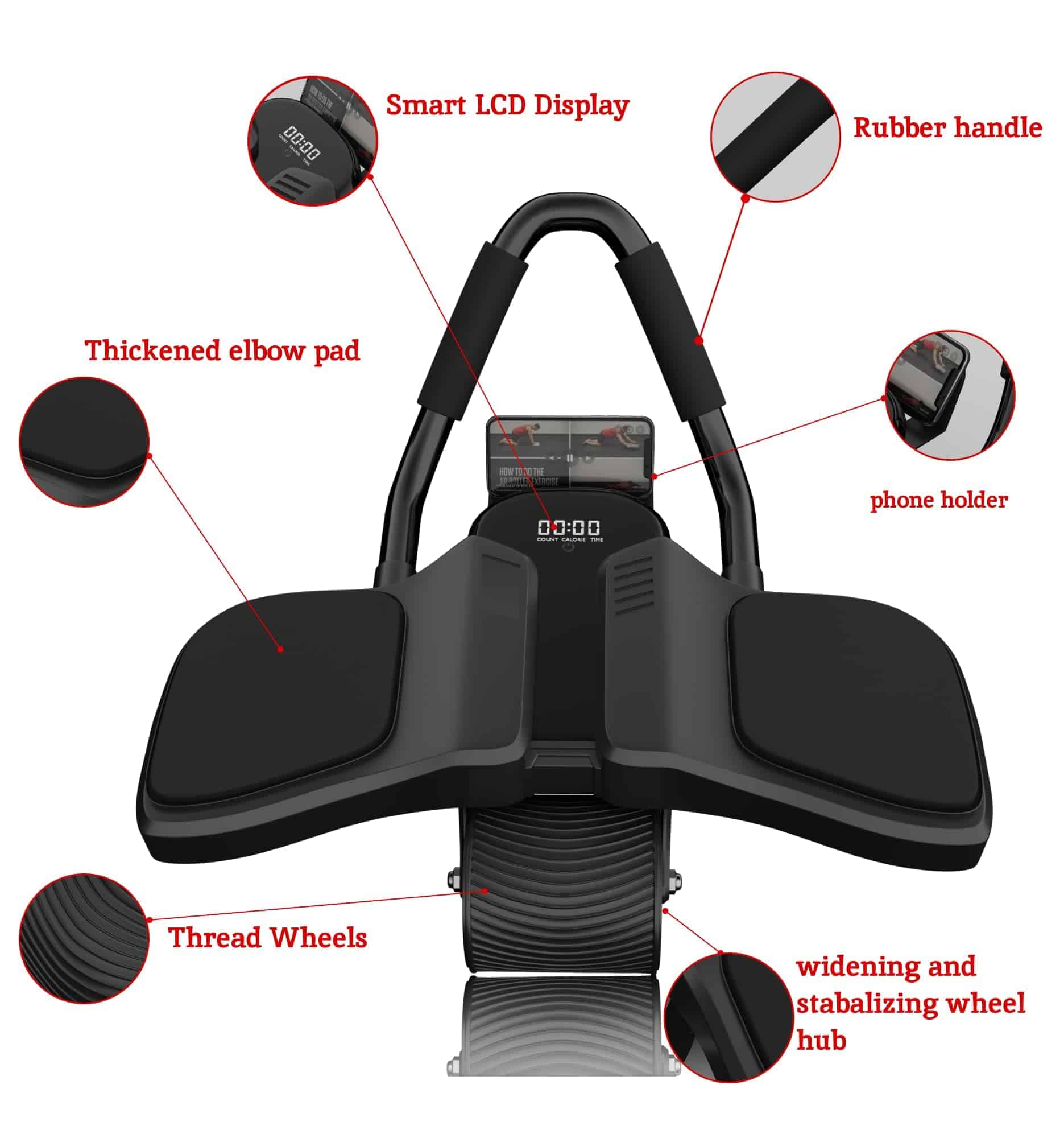 Rodillo Abdominal Contador de Calorías 2024 - Primera - Imagen 7