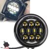 Faros de motocicleta LED DRL blanco de 5.75 pulgadas