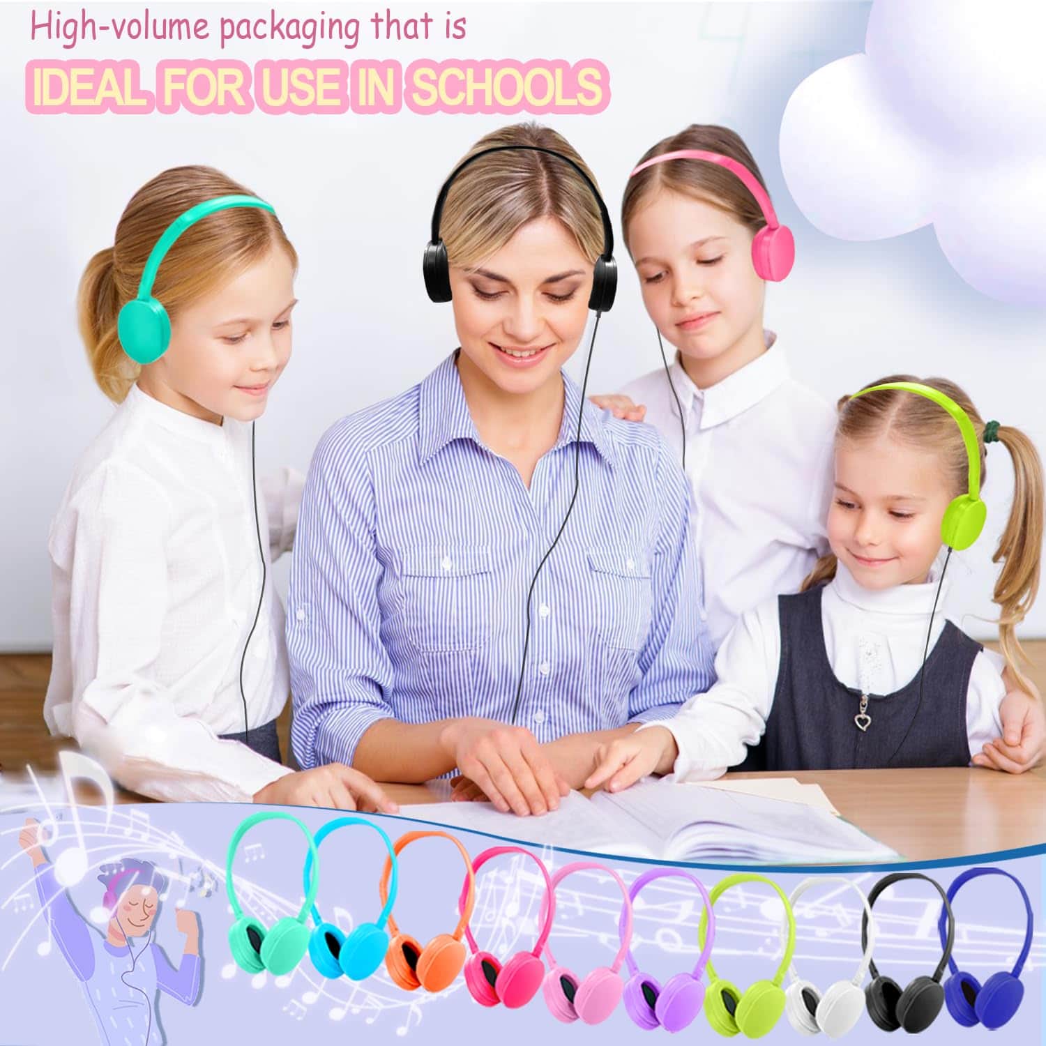 30 Paquetes de Auriculares para Niños a Granel para - Imagen 3