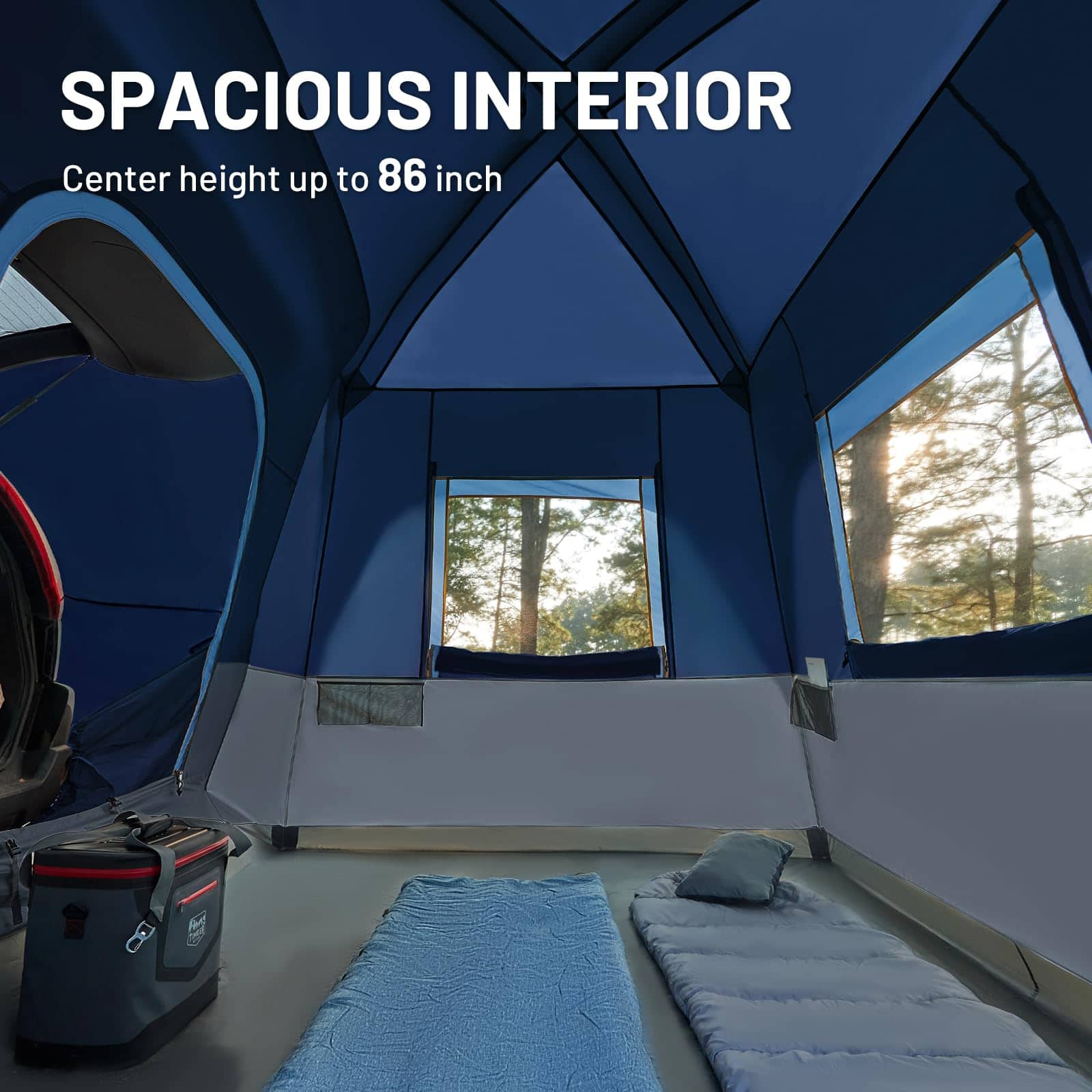 TIMBER RIDGE Tienda de campaña para 5 personas SUV con - Imagen 6