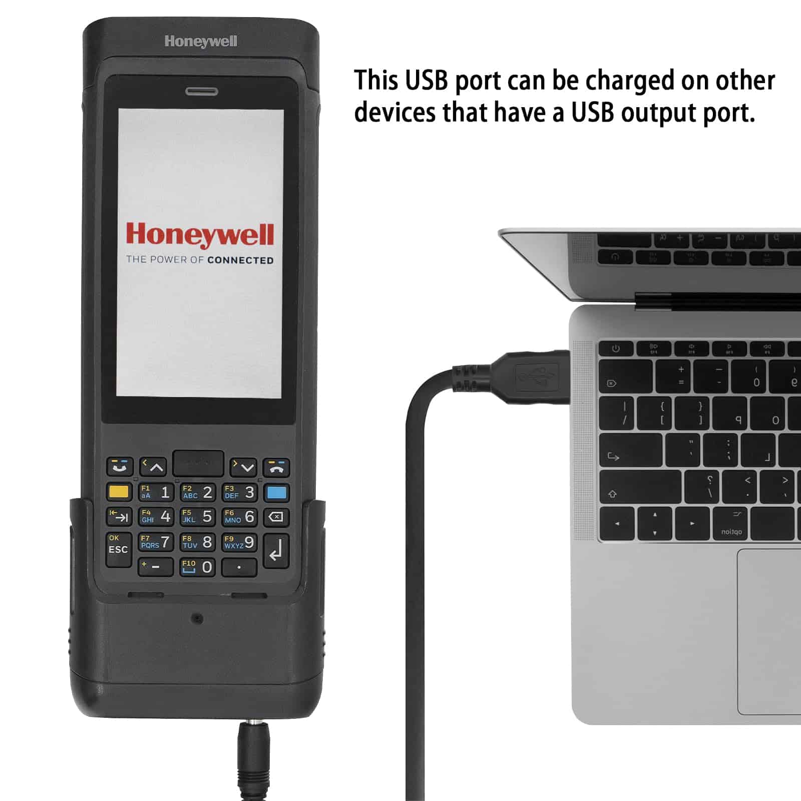 Cargador USB para Honeywell CN80 Escáner de Códigos de - Imagen 3