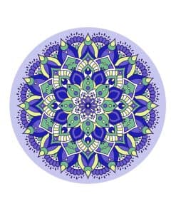 nuveti Tapete de Meditación Grande Redondo -ChuShiShengXia