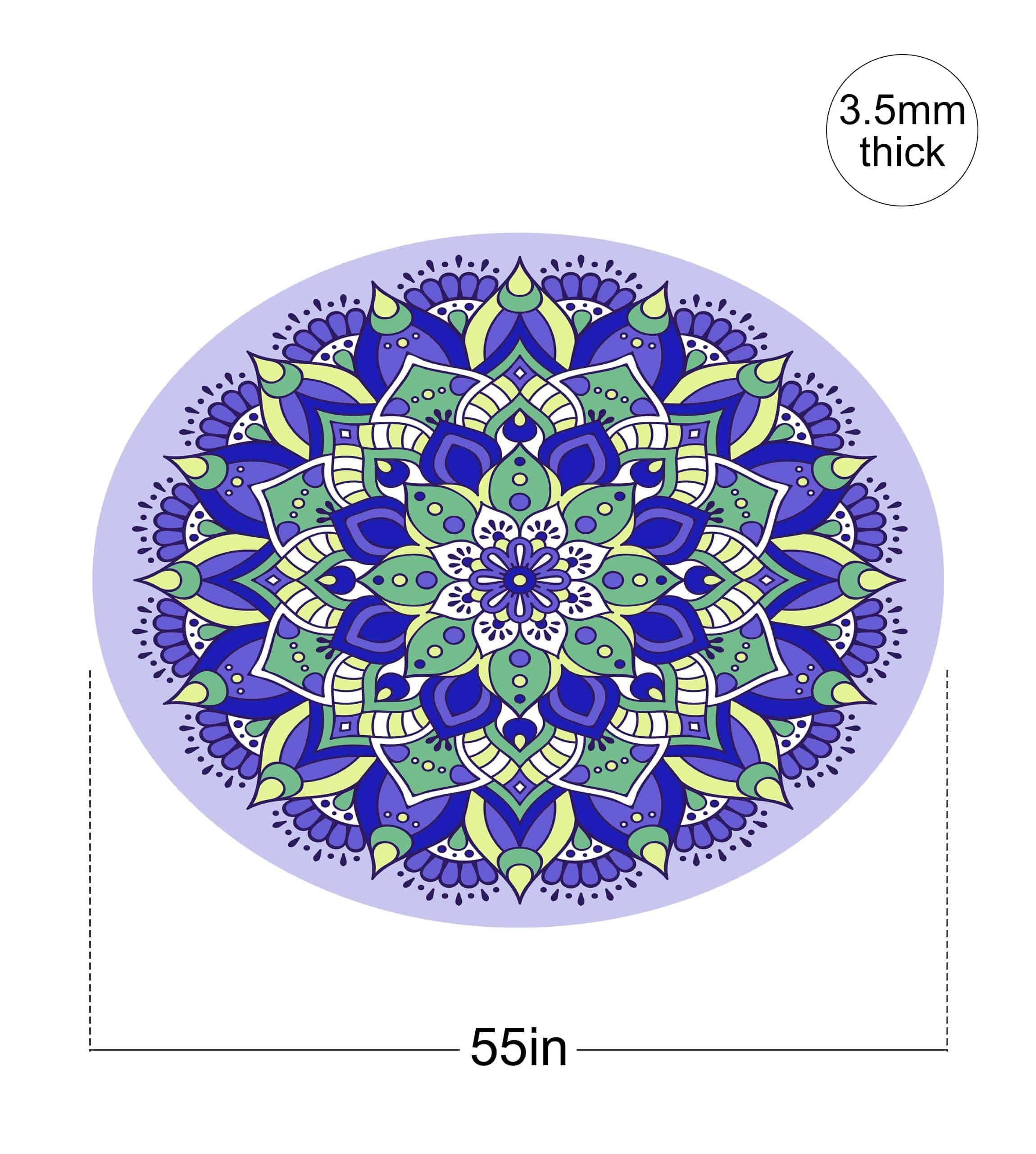 nuveti Tapete de Meditación Grande Redondo -ChuShiShengXia - Imagen 3