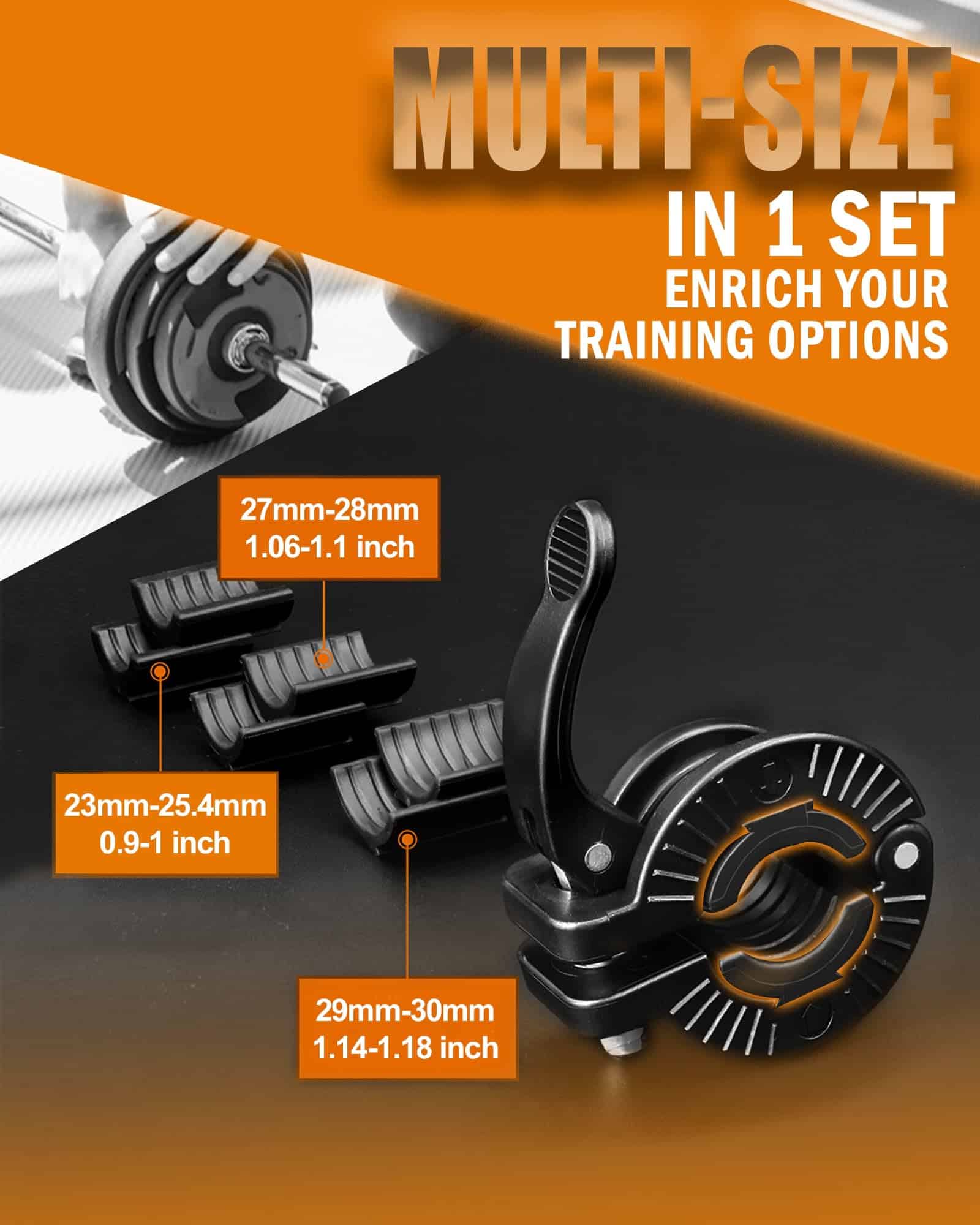 Abrazadera de Barra MAXRICH 1 pulgada, Múltiples Tamaños y - Imagen 3