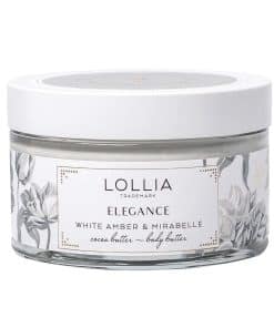 Crema Corporal Lollia Elegance, 5.5 oz - Ámbar Blanco y