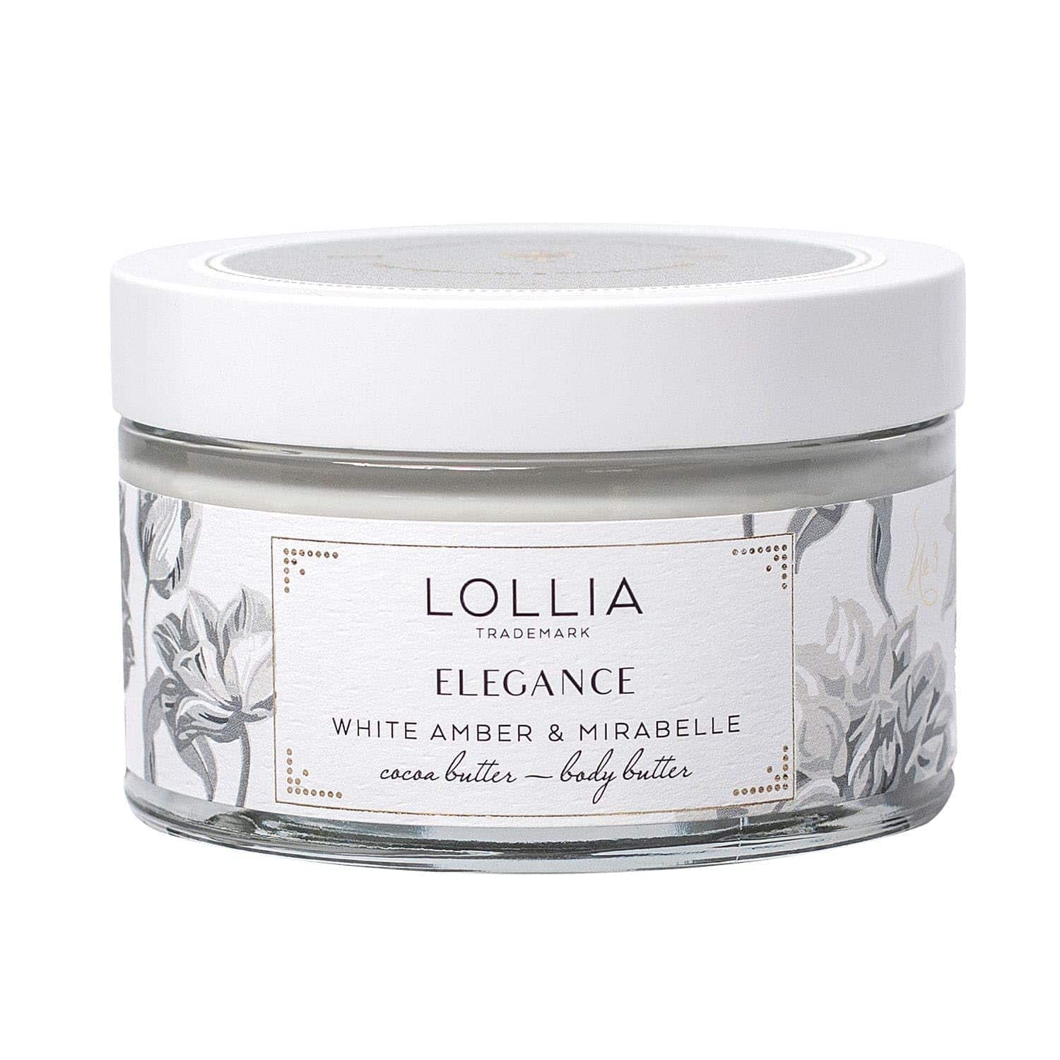 Crema Corporal Lollia Elegance, 5.5 oz - Ámbar Blanco y