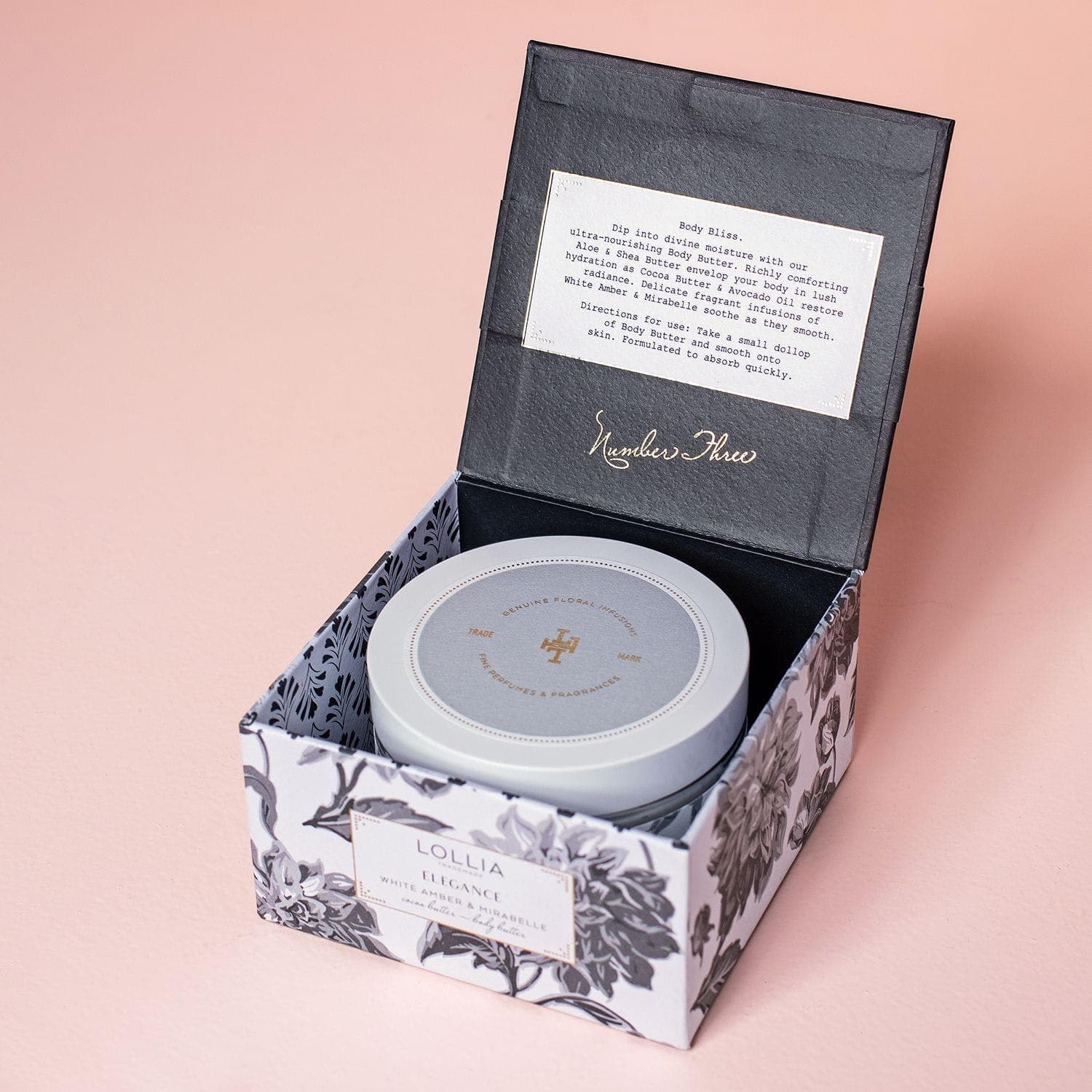 Crema Corporal Lollia Elegance, 5.5 oz - Ámbar Blanco y - Imagen 4