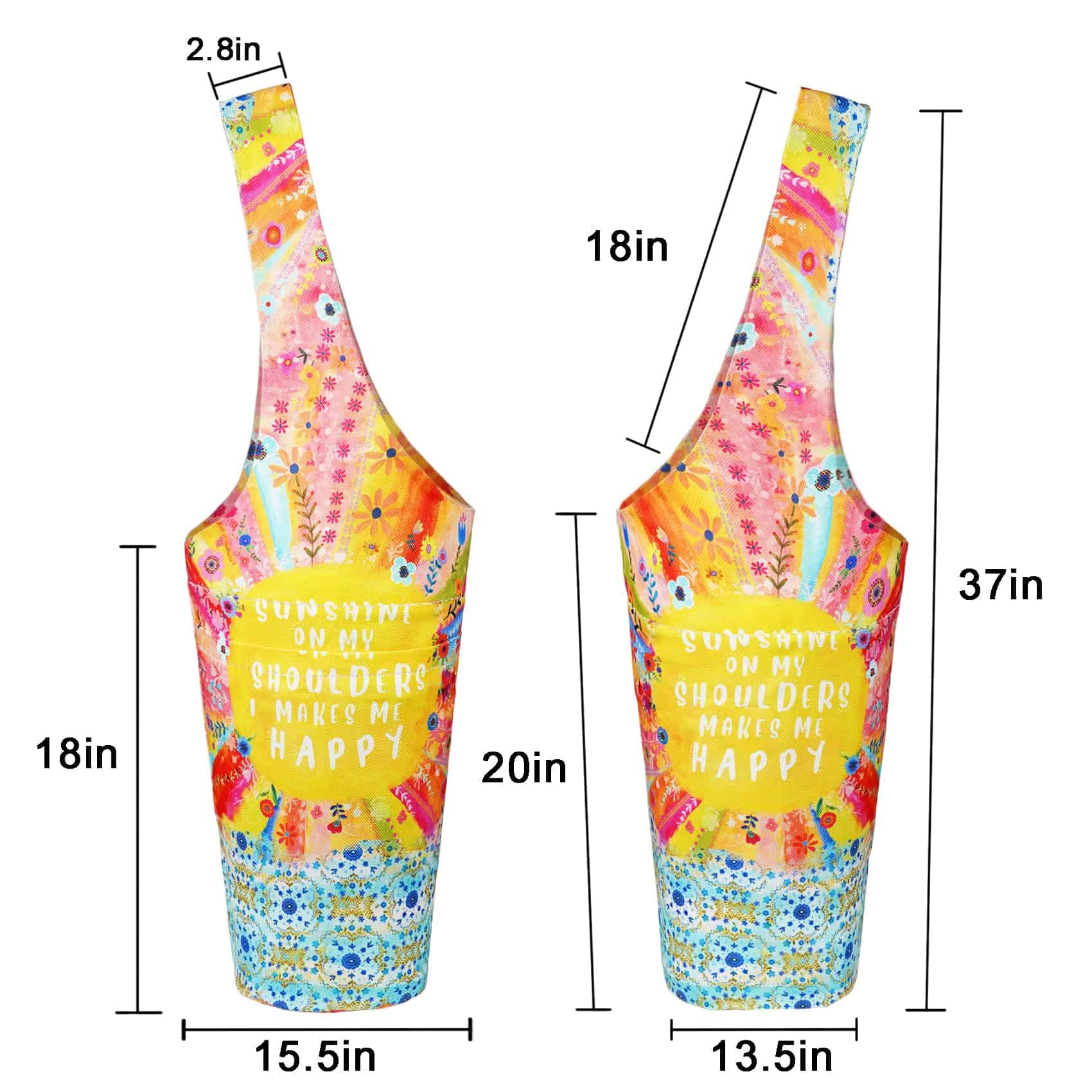 Bolsa de Yoga para Tapete - Bolso Largo con Bolsillos - - Imagen 5