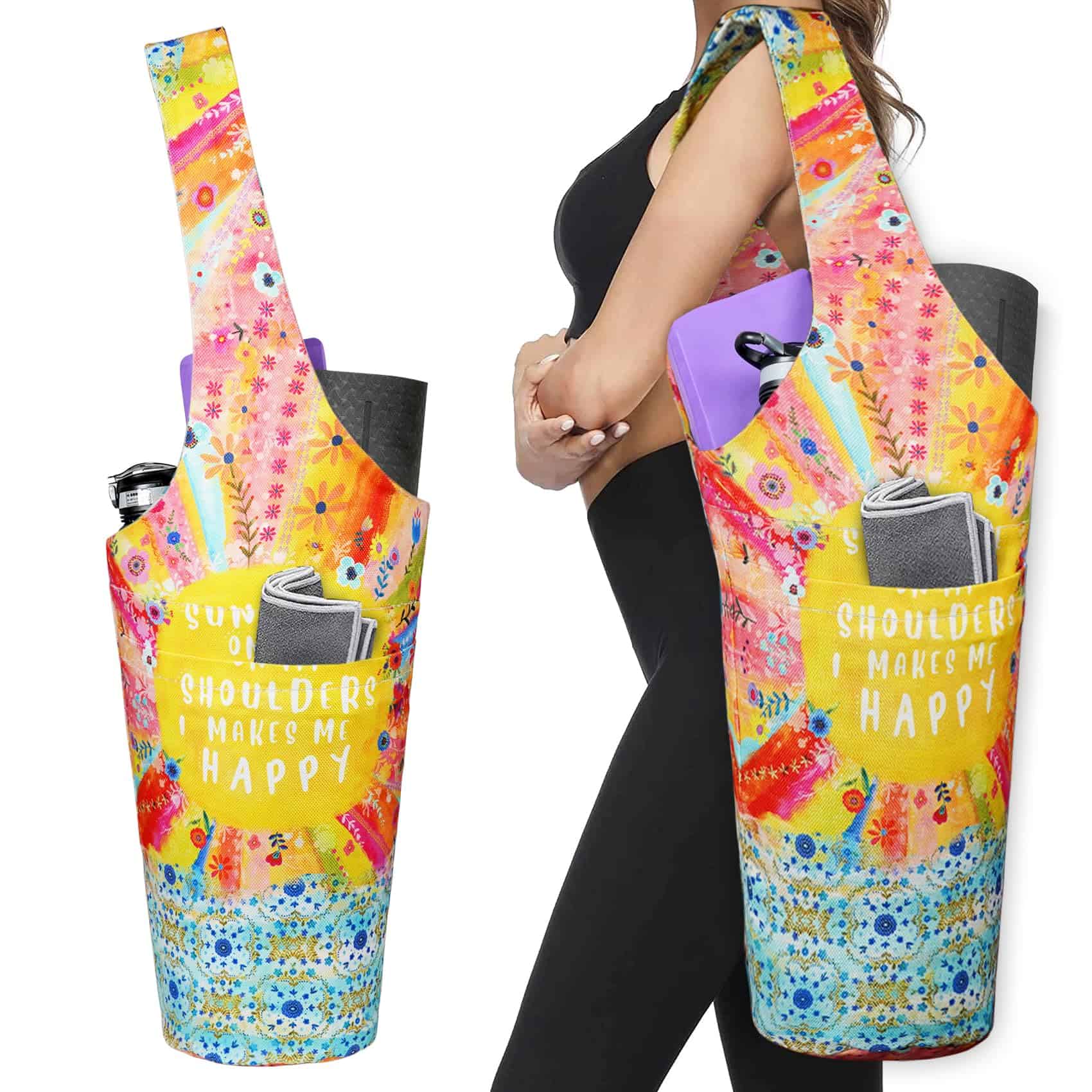 Bolsa de Yoga para Tapete - Bolso Largo con Bolsillos -