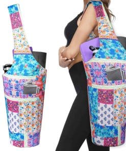 Portador de Tapete de Yoga Boho - Bolso Largo con Bolsillos