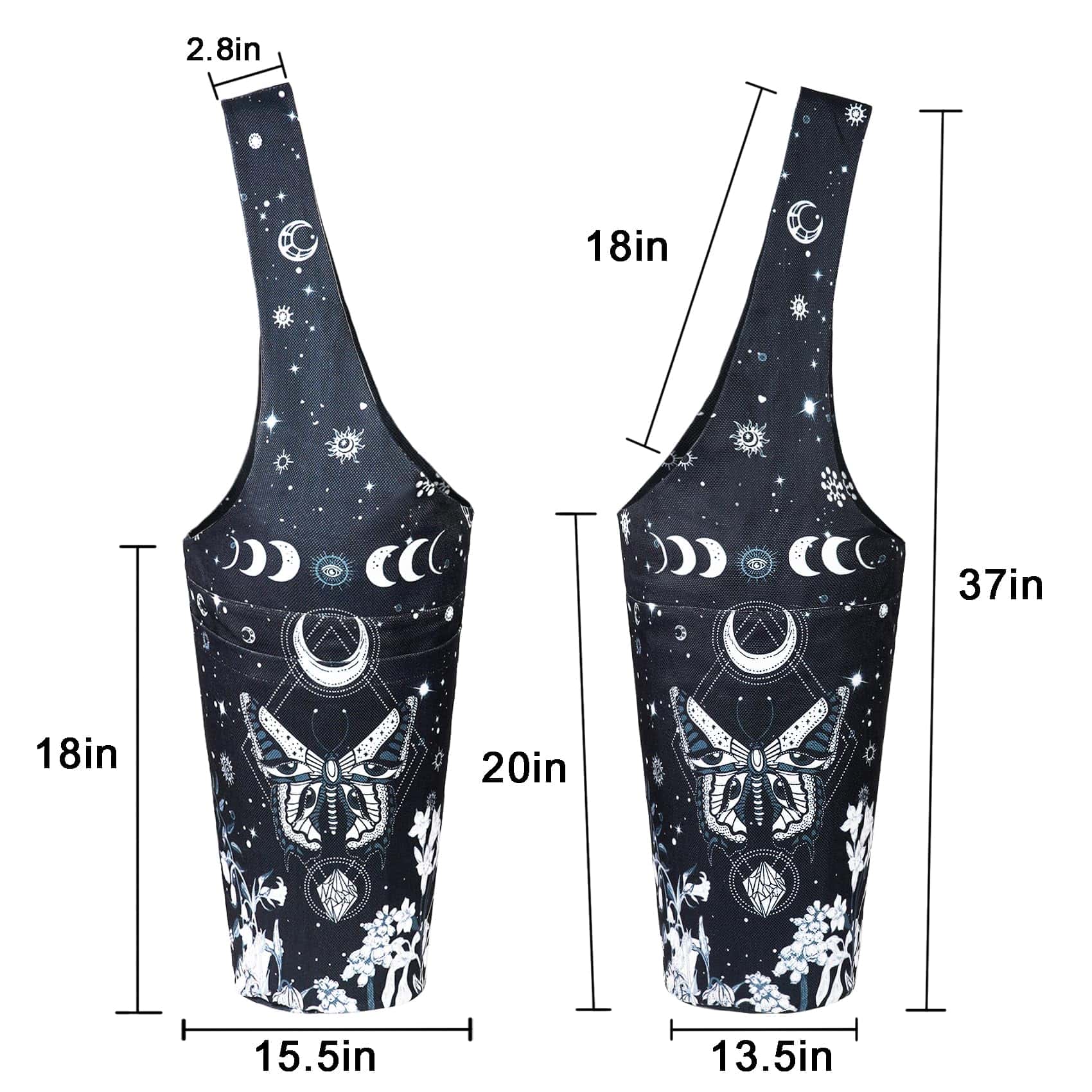 Bolso para tapete de yoga - Bolso largo con -Gothic - Imagen 5