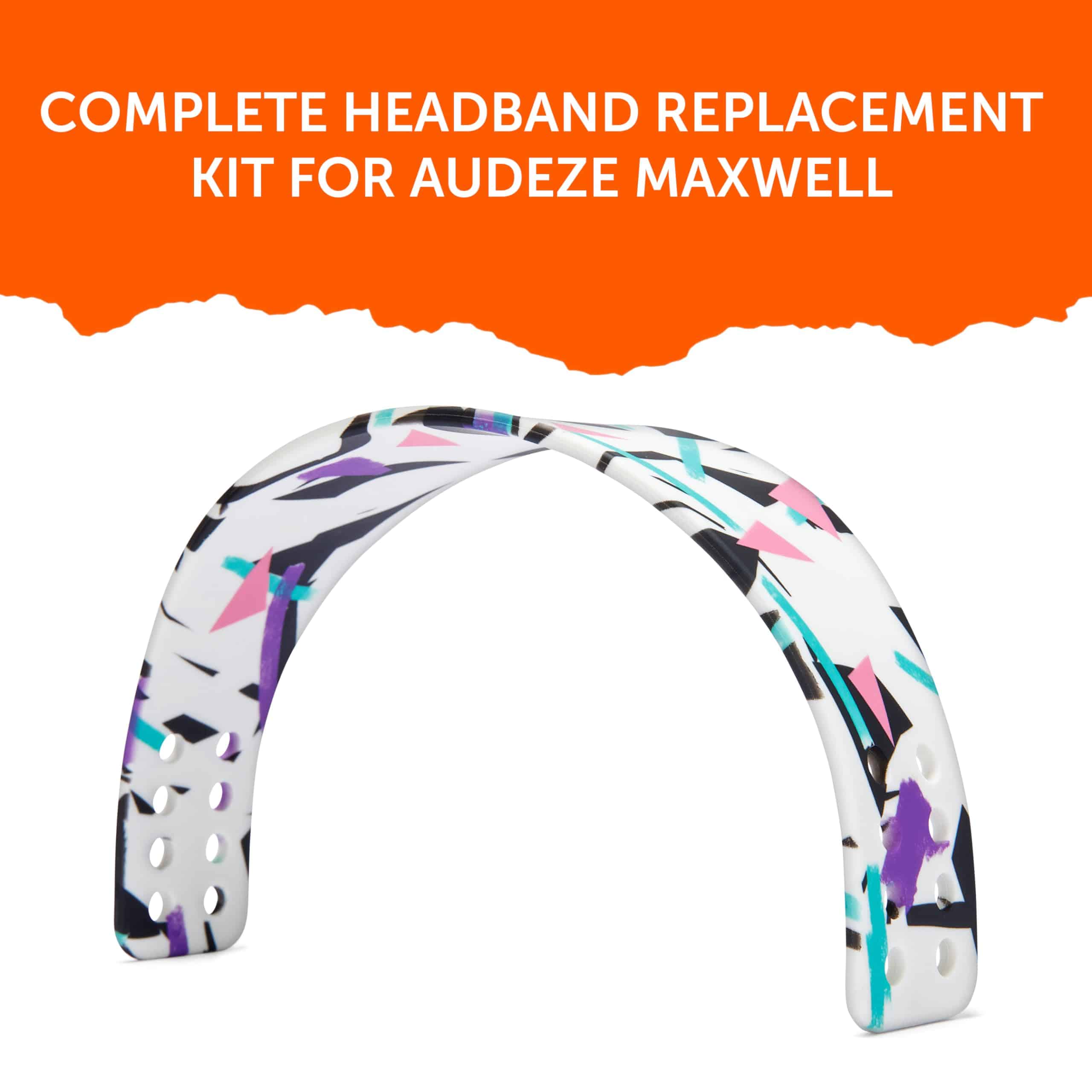 WC HeadbandZ Maxwell - Diadema de Silicona -Blanco de los 90 - Imagen 6