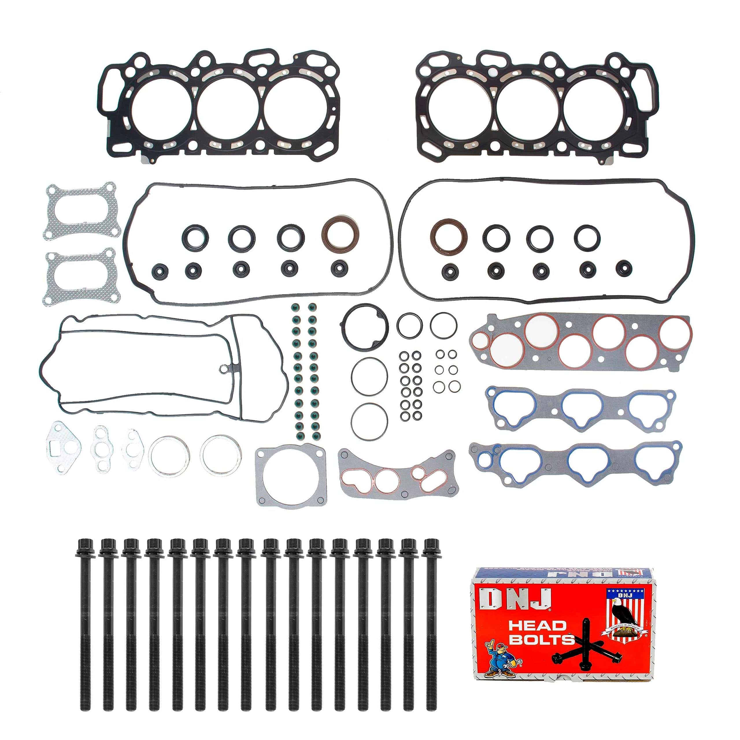 Juego de empaques de culata DNJ HGB272 con kit de perno de