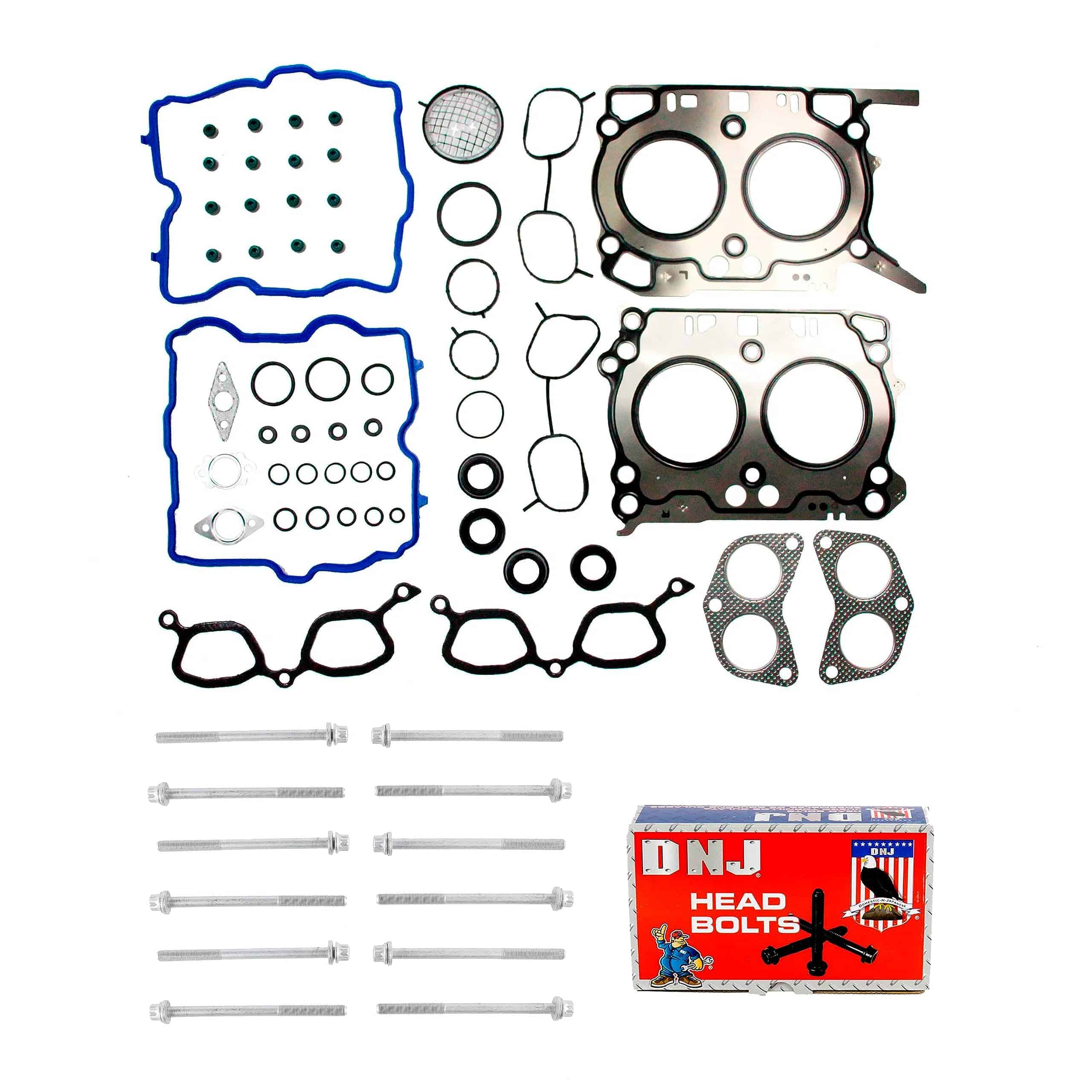 Juego de empaques de culata DNJ HGB4345 con kit de pernos