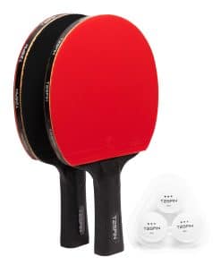Juego de 2 Raquetas de Ping Pong T2Spin con 3 Pelotas -