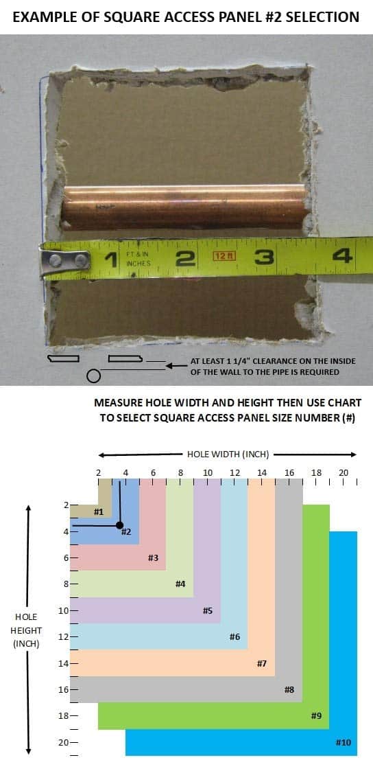 Panel de Acceso para Pared y Techo, Panel de Reparación - Imagen 8