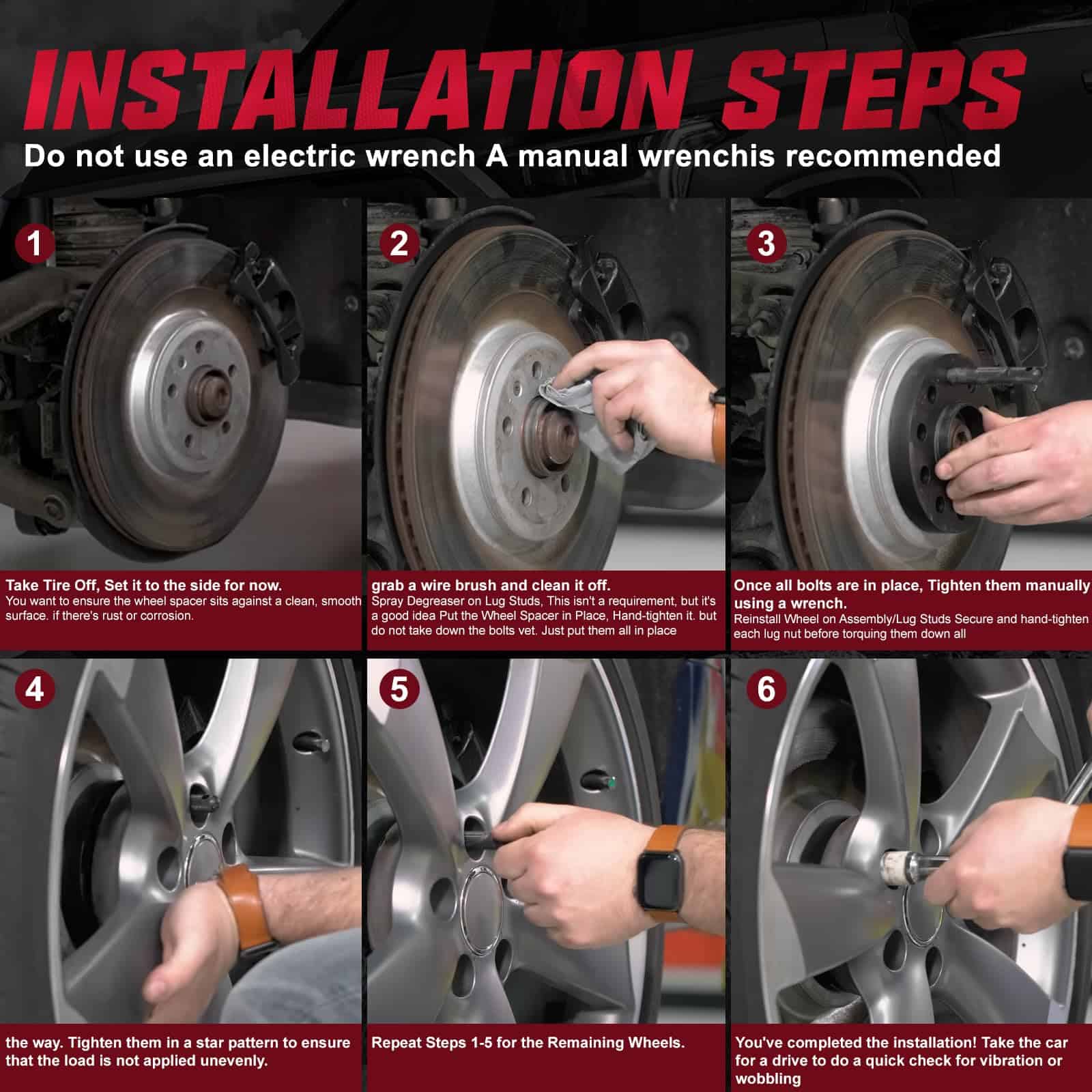 BDFHYK Separadores de Rueda de 5x114.3mm 1.5 pulgadas - Imagen 7