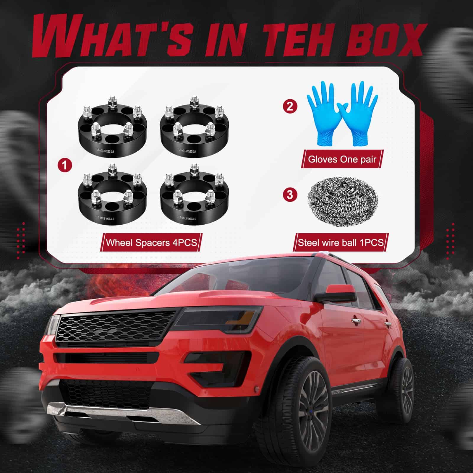 BDFHYK Separadores de Rueda de 5x114.3mm 1.5 pulgadas - Imagen 3