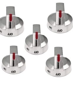 Paquete de 5 perillas de control de quemador de gas