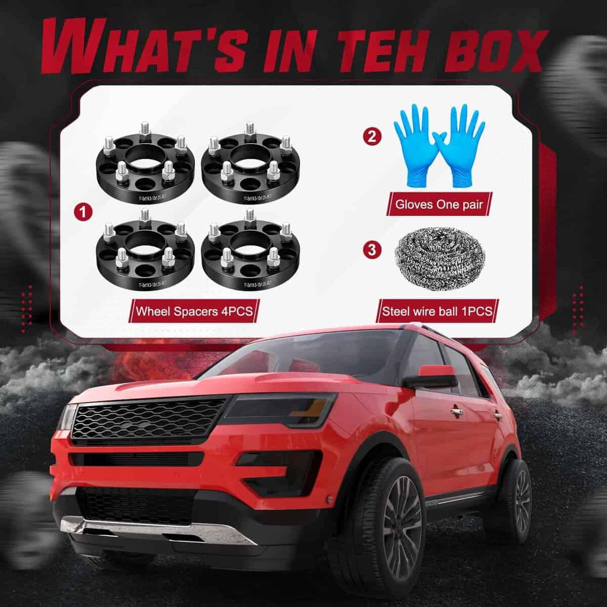 Espaciadores de Rueda BDFHYK 5x114.3mm 1 pulgada - Imagen 3