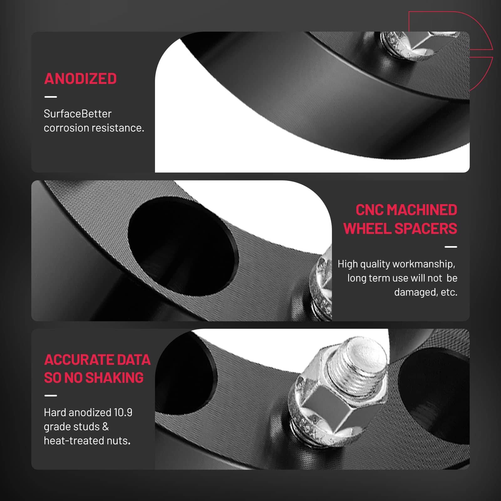 Espaciadores de Rueda BDFHYK 5x139.7mm 2 pulgadas - Imagen 9