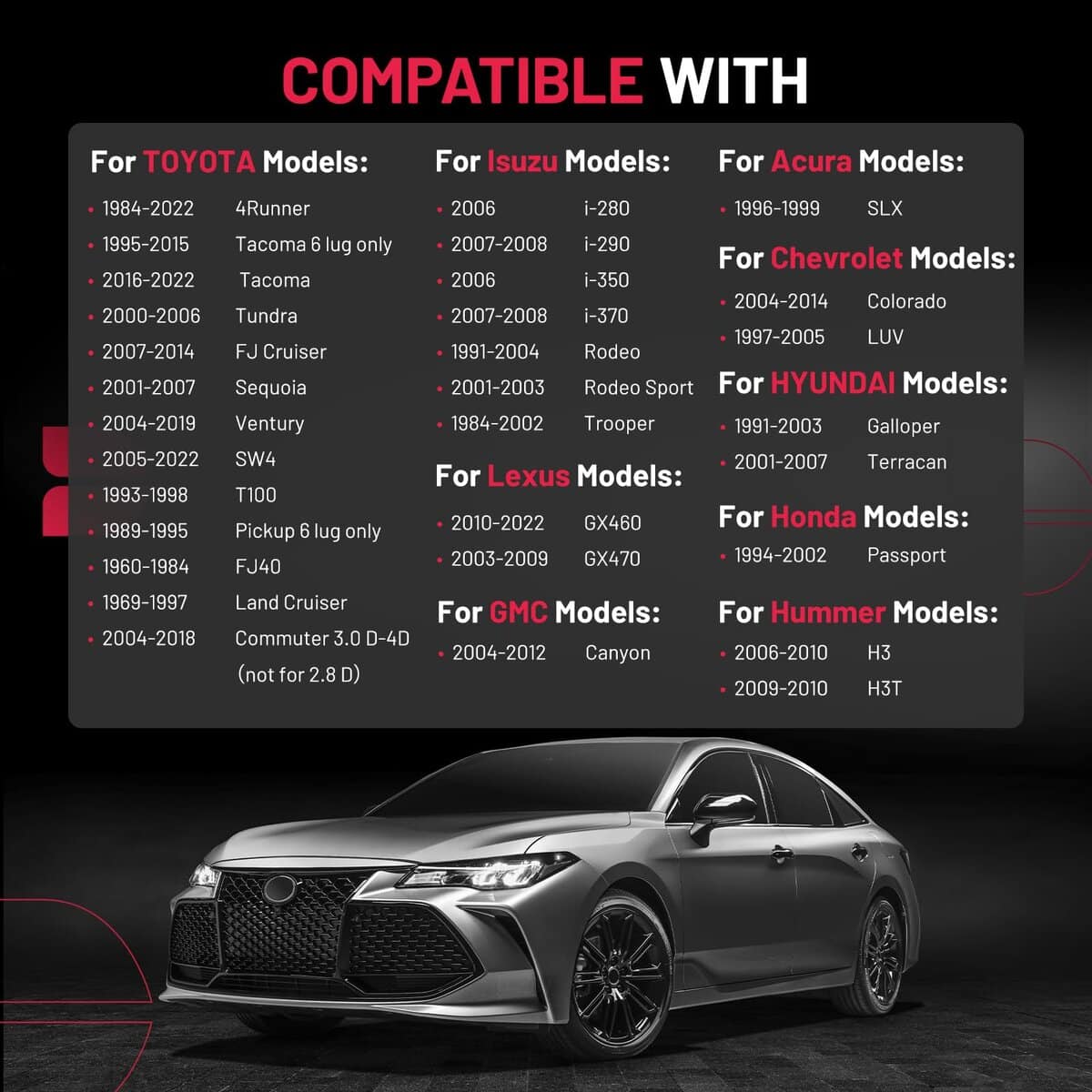 Espaciadores de Rueda BDFHYK 6x139.7mm de 1 pulgada - - Imagen 5