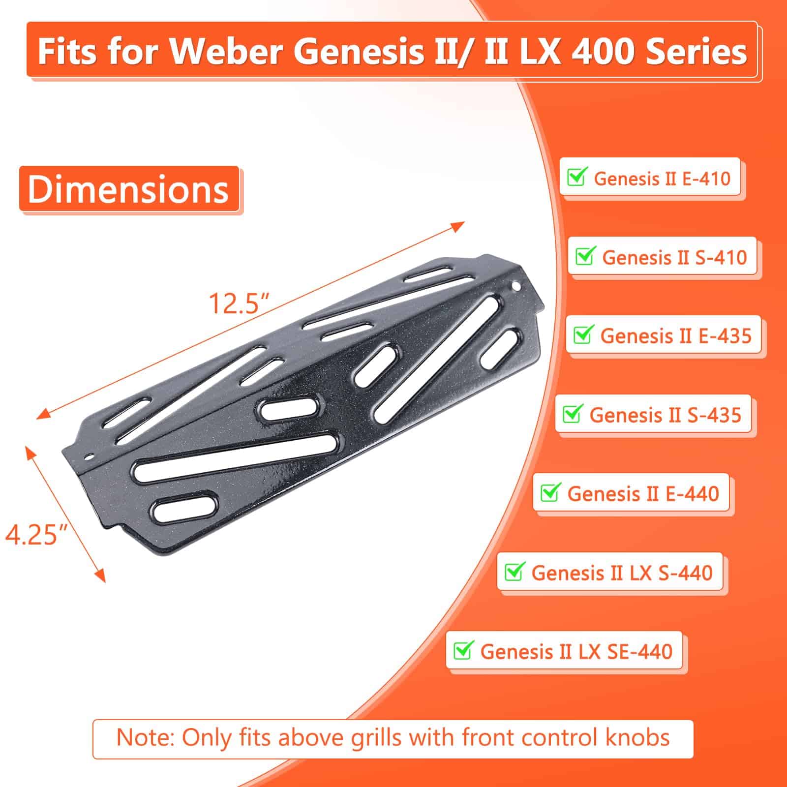 QuliMetal Deflectores de Calor para Parrillas Weber Genesis - Imagen 3