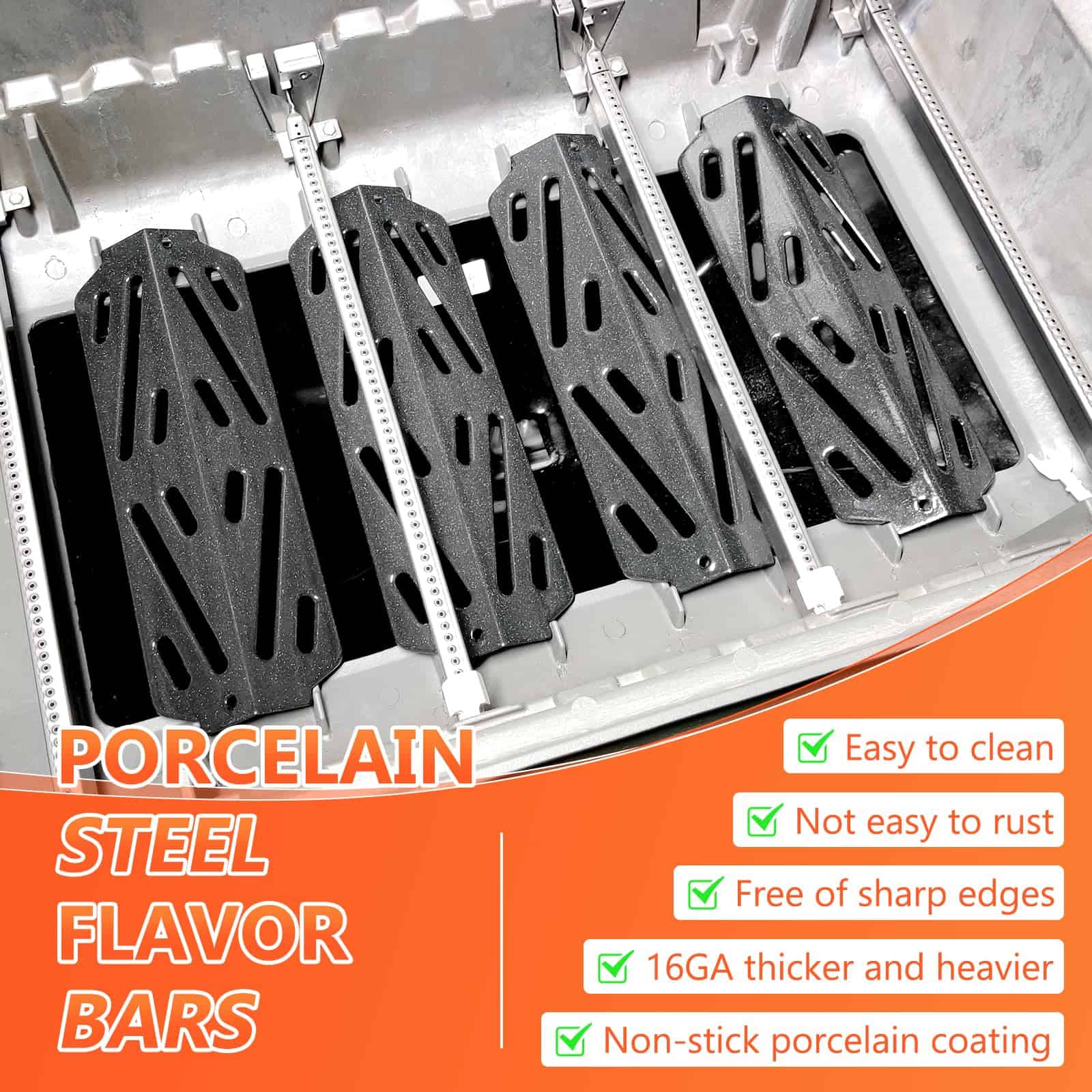 QuliMetal Deflectores de Calor para Parrillas Weber Genesis - Imagen 5