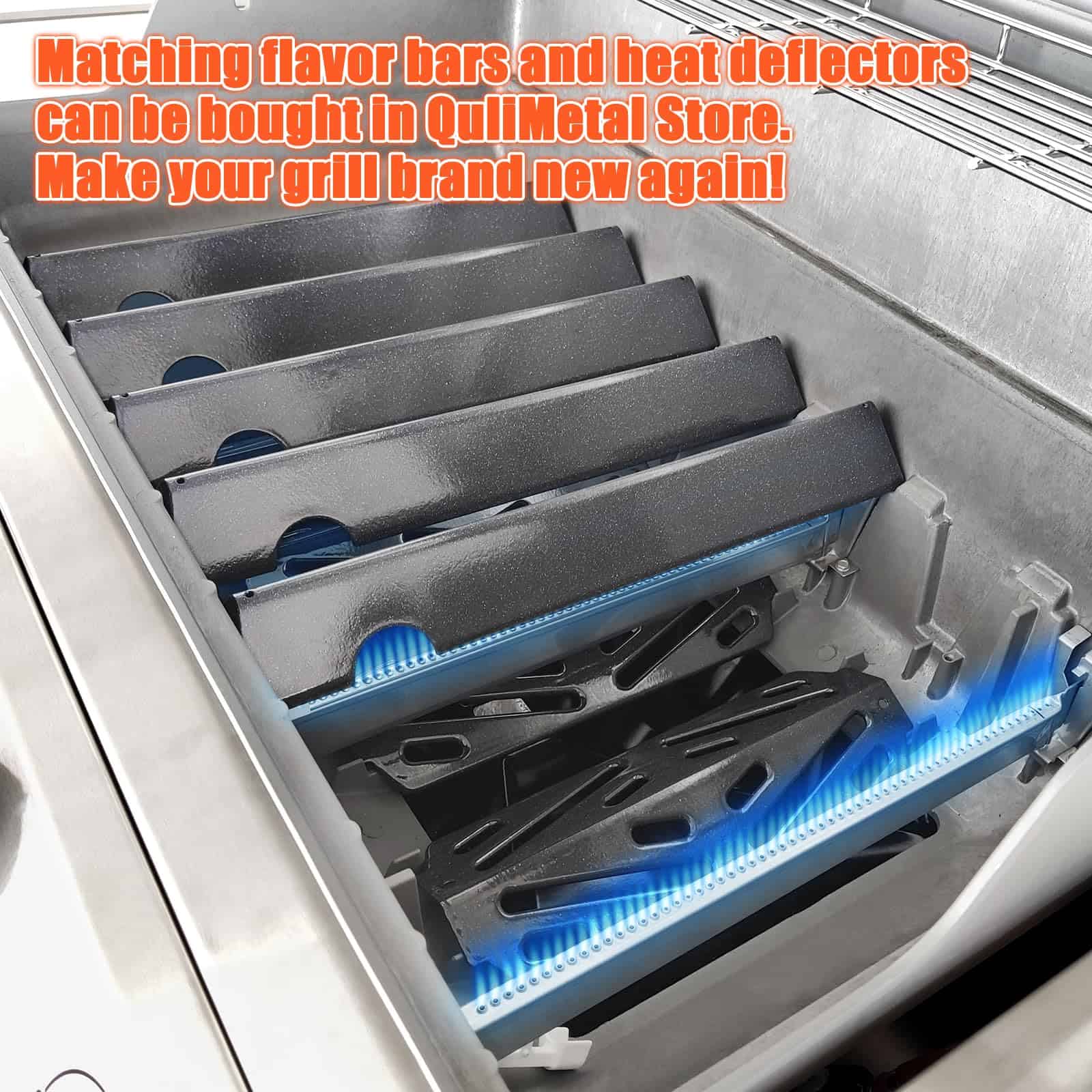 QuliMetal Deflectores de Calor para Parrillas Weber Genesis - Imagen 7