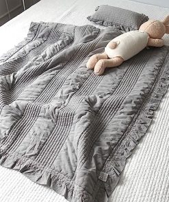 Cobertor de cama y manta para bebés y niños 100% algodón de