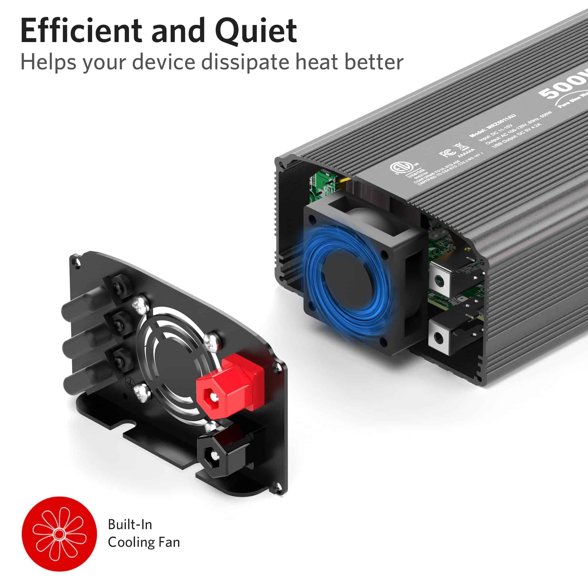 Inversor de Corriente de Onda Sinusoidal -Negro - Imagen 5
