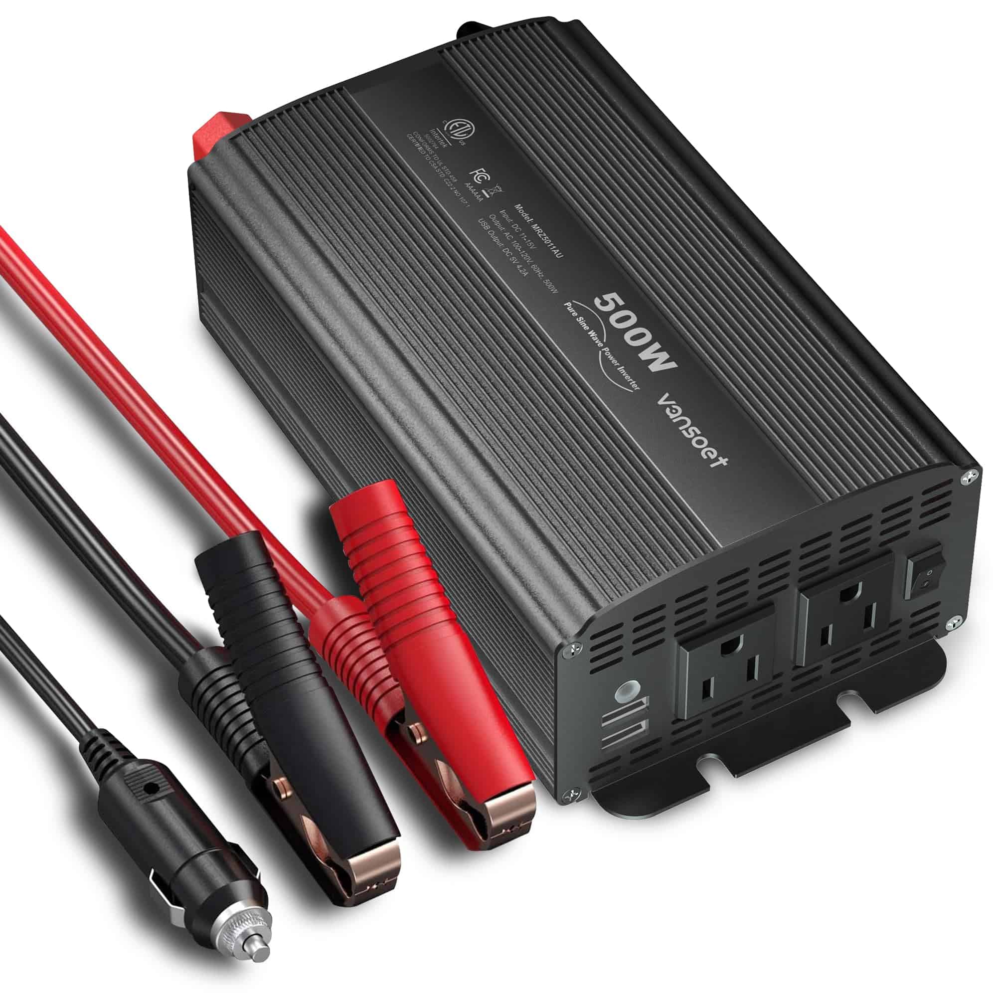 Inversor de Corriente de Onda Sinusoidal -Negro