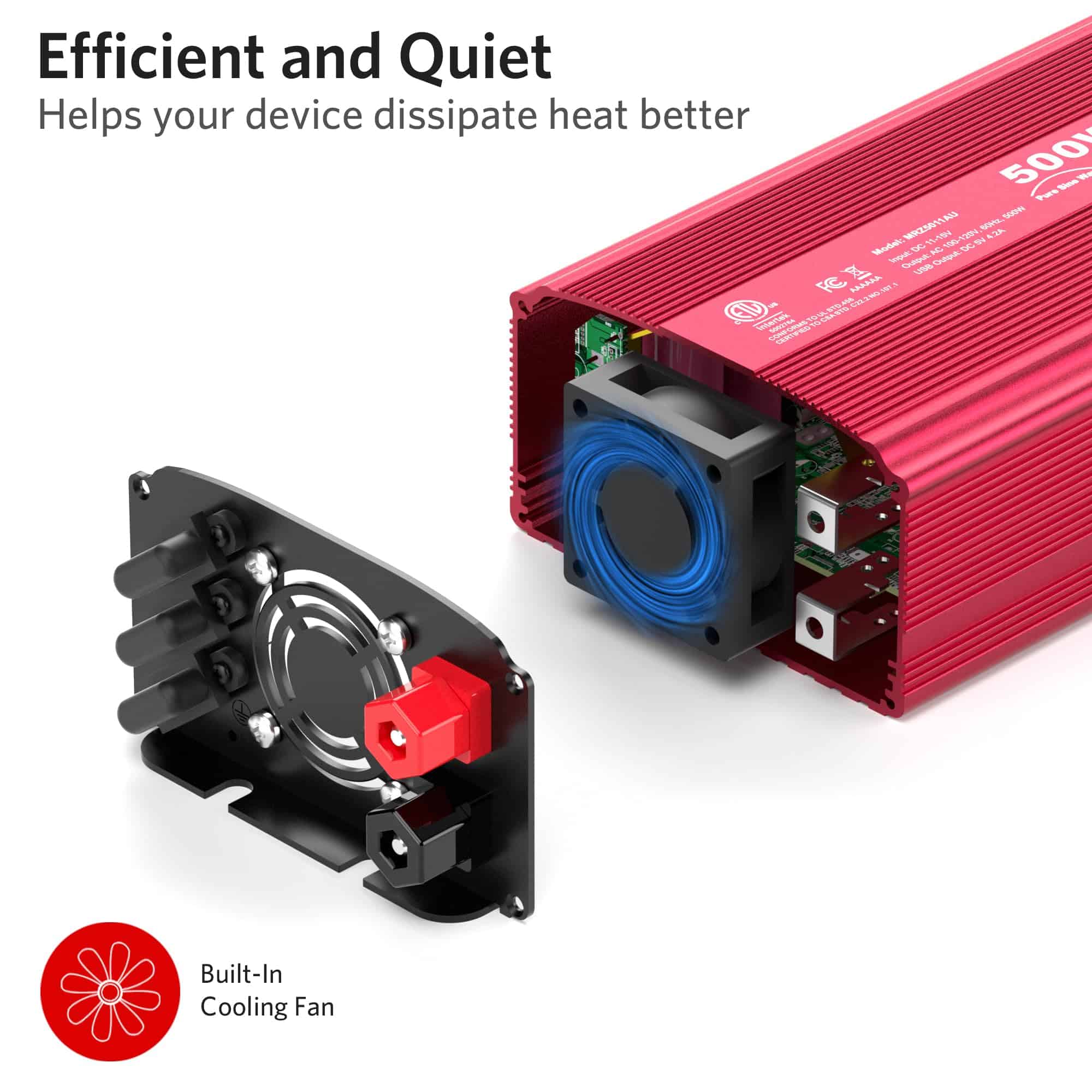 Inversor de Corriente de Onda Sinusoidal -Rojo - Imagen 5