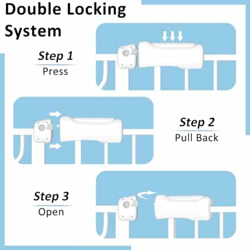 Puerta para Bebés TSAYAWA Extra Ancha Ajustable de 29-57.5 - Imagen 5