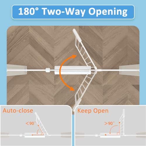 Puerta para Bebés TSAYAWA Extra Ancha Ajustable de 29-57.5 - Imagen 6