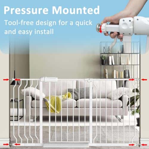 Puerta para Bebés TSAYAWA Extra Ancha Ajustable de 29-57.5 - Imagen 4