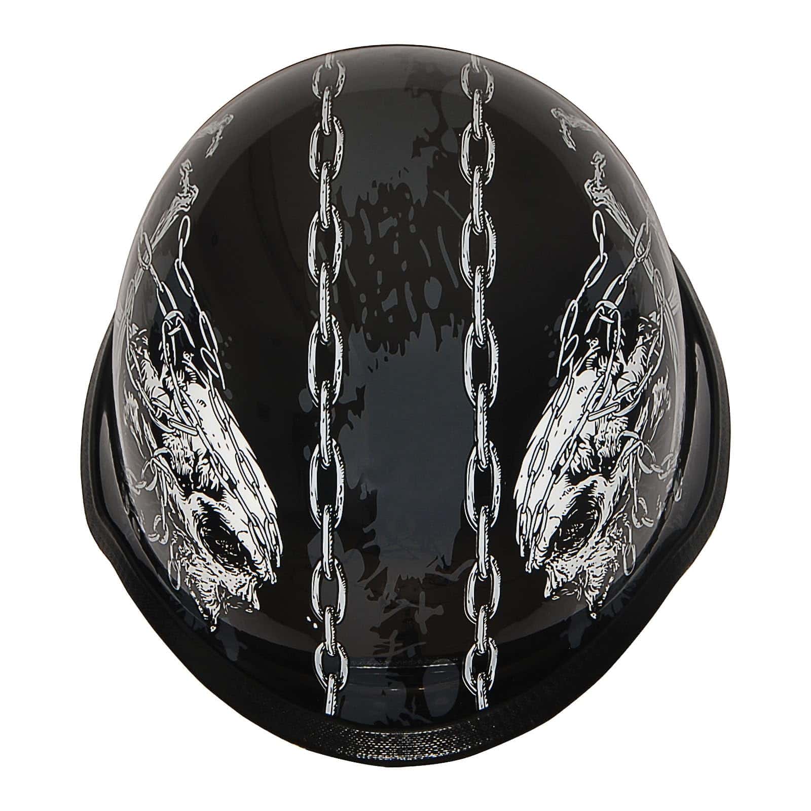 Casco de media cara para motocicleta 1Storm -Chain Skull - Imagen 8
