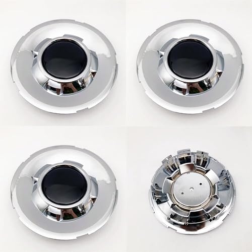 Tapacubos del centro de rueda cromado de 4 piezas para