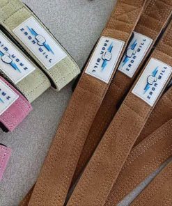 Correas de muñeca de cuero premium para -Rojo