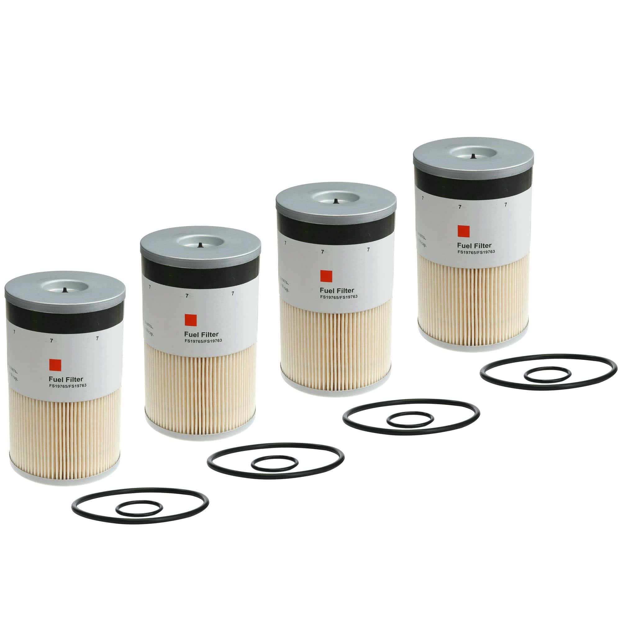 Paquete de 4 filtros de combustible separador de agua