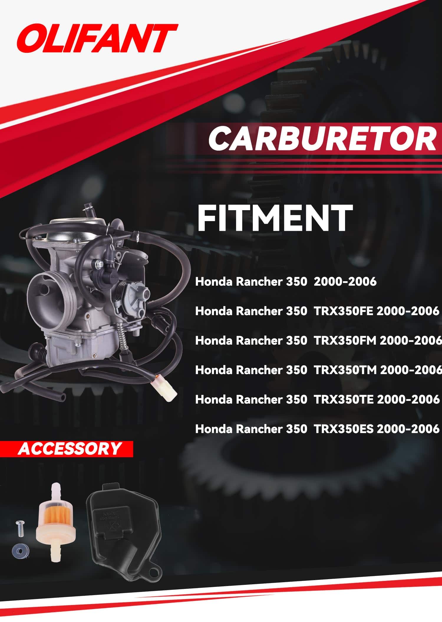 Carburador para Honda Rancher 350 TRX350 - TRX350ES - Imagen 3