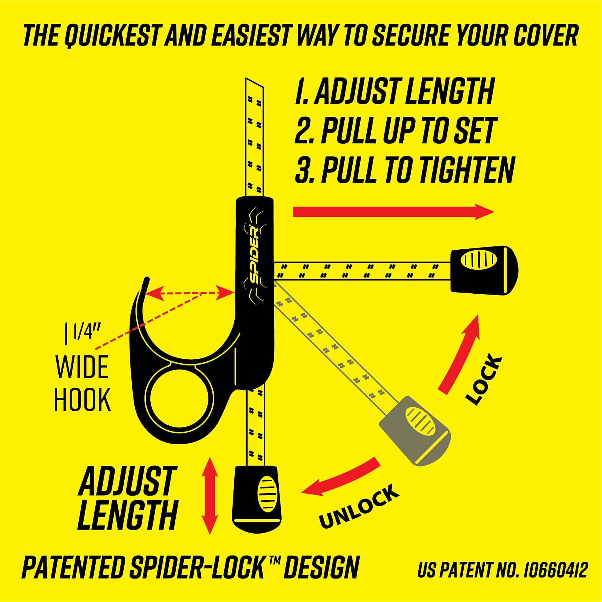 Lona para cama de camioneta SPIDER (7�1� de ancho x 7�6� de - Imagen 4