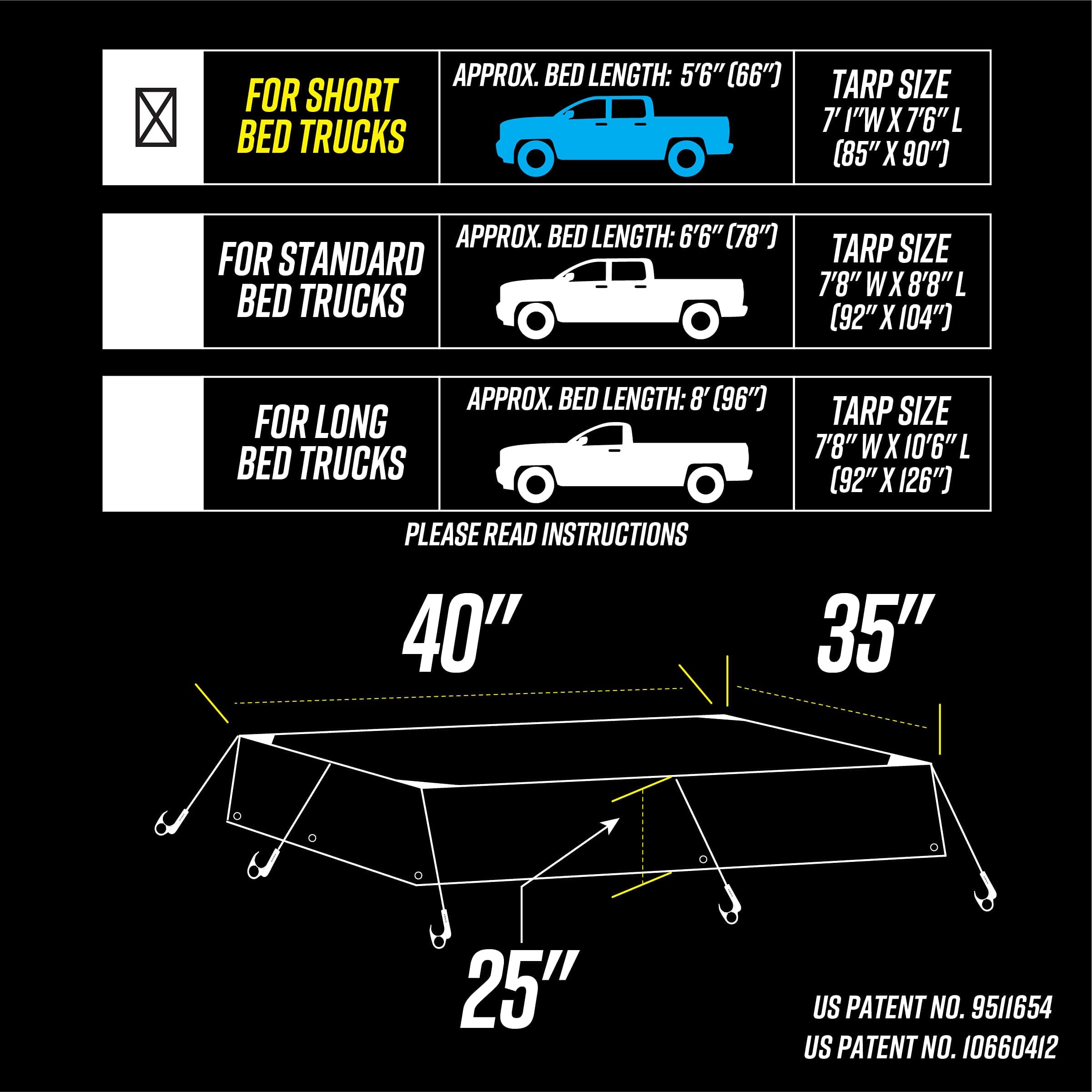 Lona para cama de camioneta SPIDER (7�1� de ancho x 7�6� de - Imagen 5